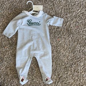 Gucci Gray Kids One Piece